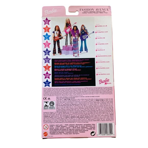 Barbie Fashion Avenue Rock Star Outfit Set 56650 With Accessories Ages 3+ - Picture 5 of 5